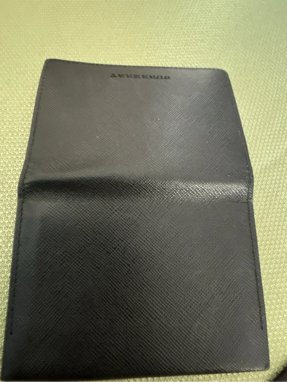 Burberry Black Saffiano Leather Card Sleeve w/COA